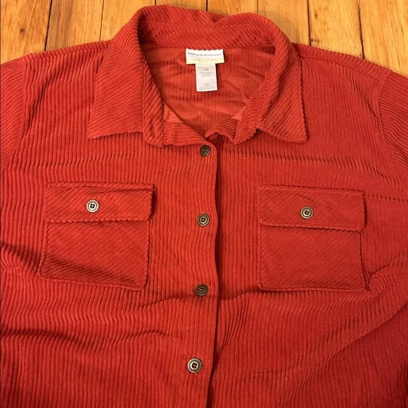 Alfred Dunner Ribbed Corduroy Shacket - Picture 5 of 5